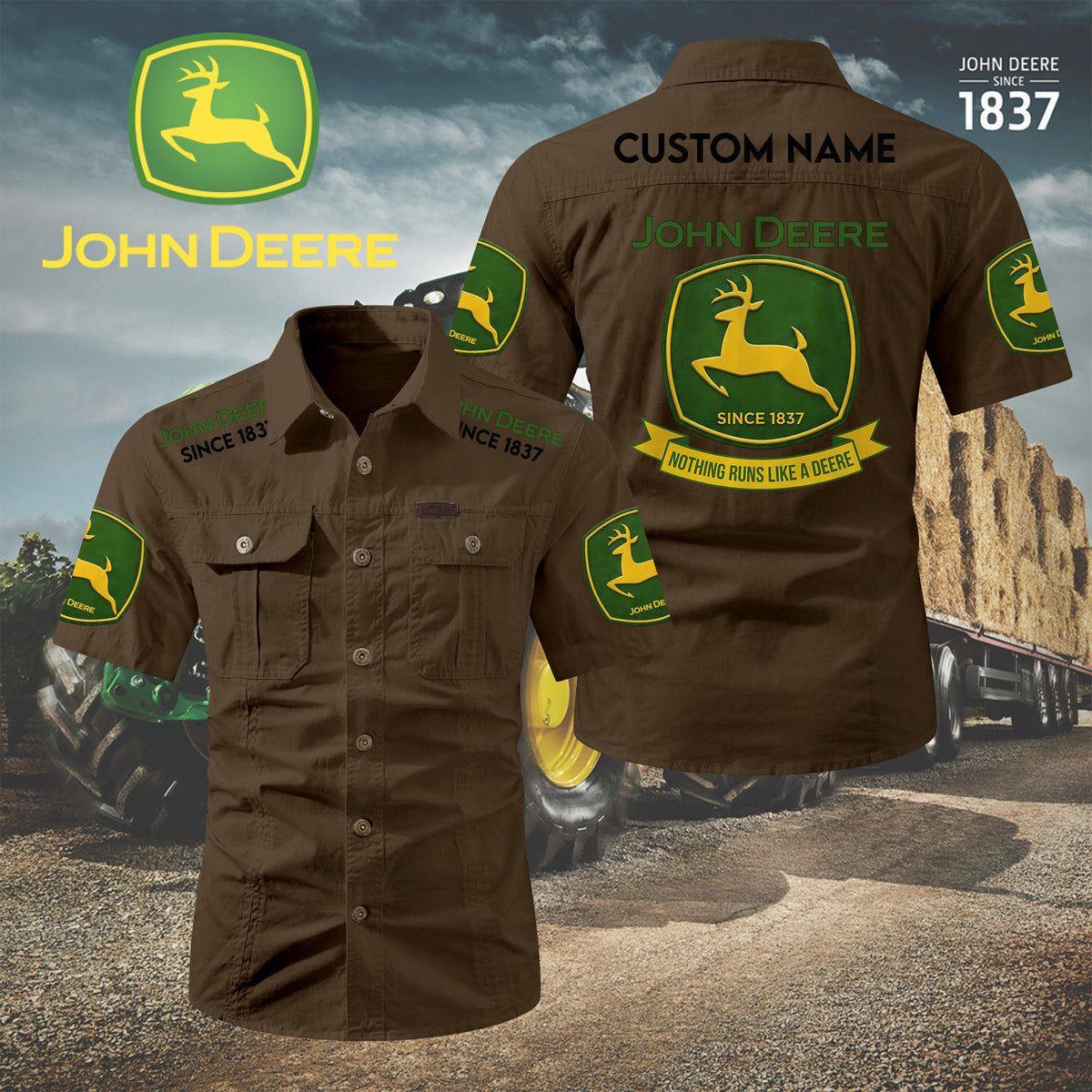 Personalized JD Limited Edition Short Sleeve Mechanic Shirt