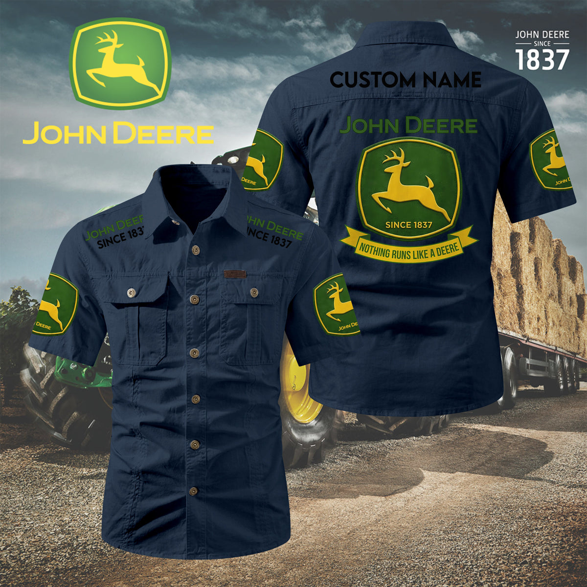 Personalized JD Limited Edition Short Sleeve Mechanic Shirt