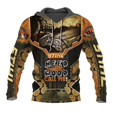 Need Wood Call Me Chainsaw 3D All Over Print Shirts - QUY1160